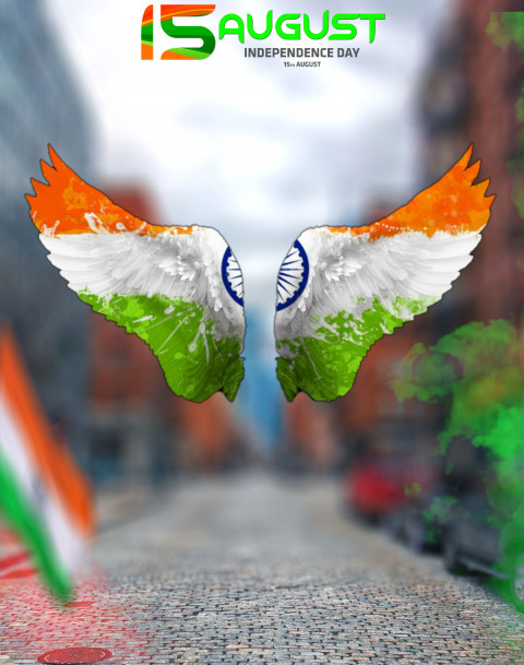 Independence day wing 3d editing background
