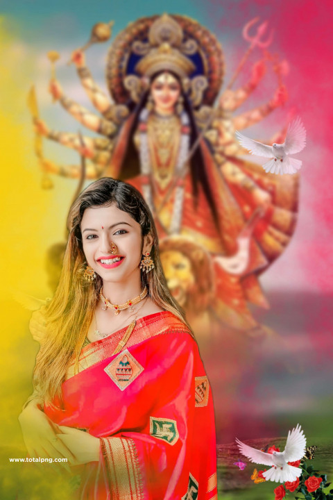 Indian Girl Best Cb Navratri Background Free Download