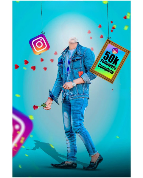 Instagram boy face cut cb background