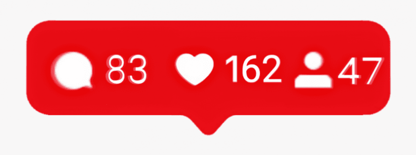 Instagram likes,tag,comment png download