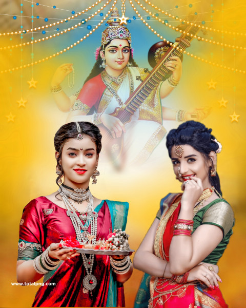 Instagram Saraswati puja editing background