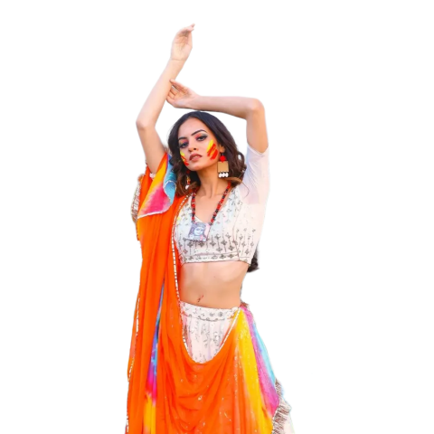 instagram viral girl holi png by totalpng