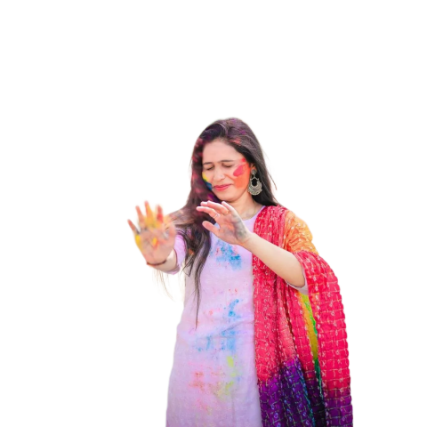 instagram viral girl holi png by totalpng