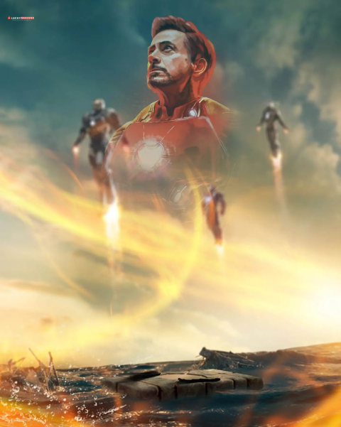Iron man photo editing background