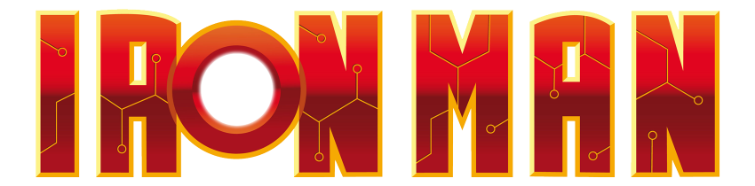 Iron man text transparent png,Iron Man Transparent Image