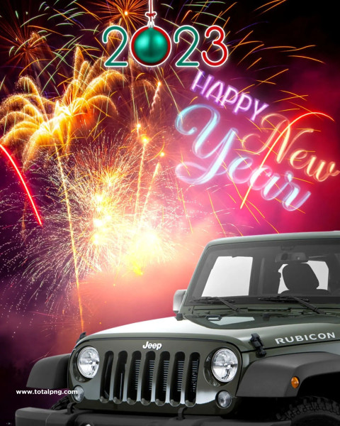 Jeep new year background