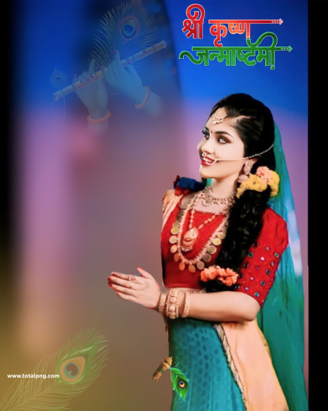 Krishna Janashtami Photo Background Stock