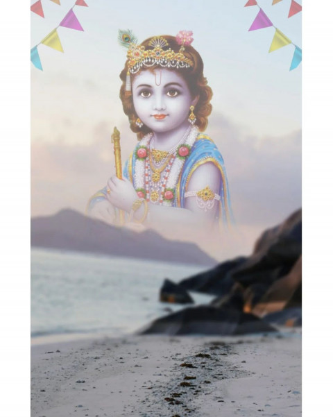Krishna Janmashtami Cb Editing Background Download Free