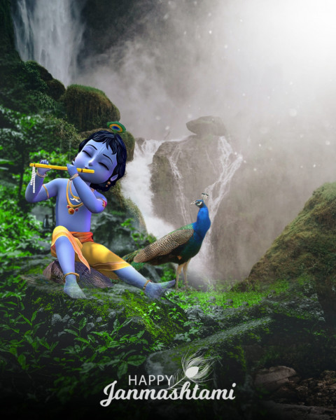 Krishna Janmashtami Editing Background