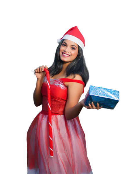 Lady christmas PNG Transparent Images Free Download