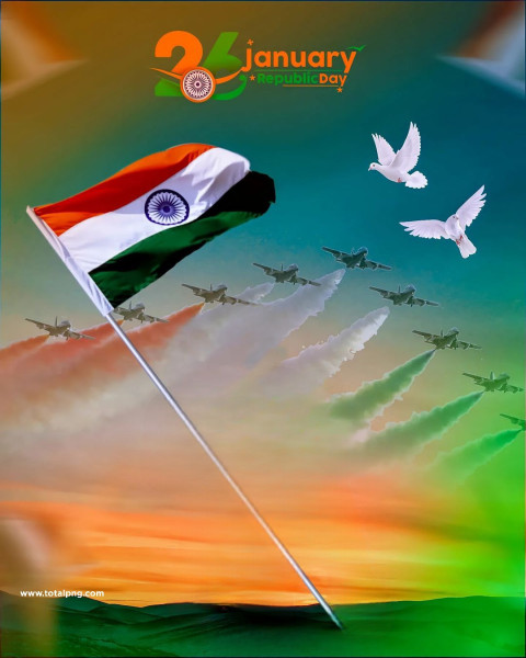 Latest Happy Republic Day Photo Editing Background