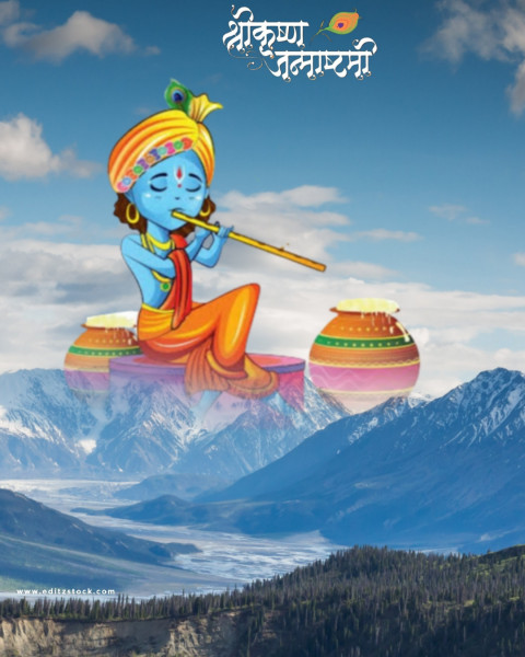 Little Krishna Editing Background