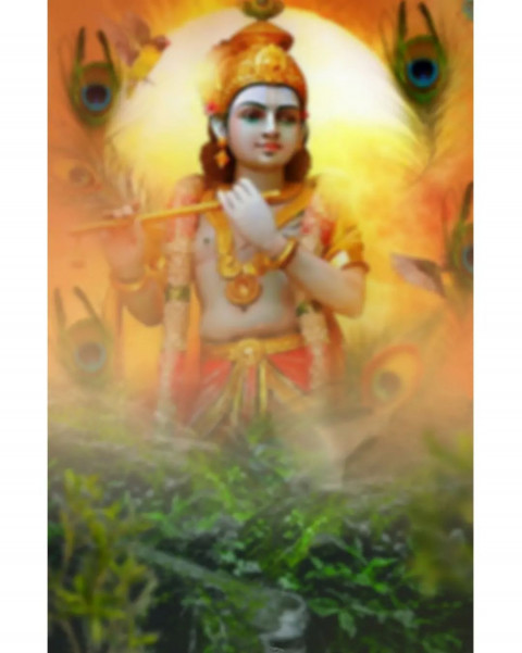 Little Krishna Janmashtami Cb Editing Background Download Free