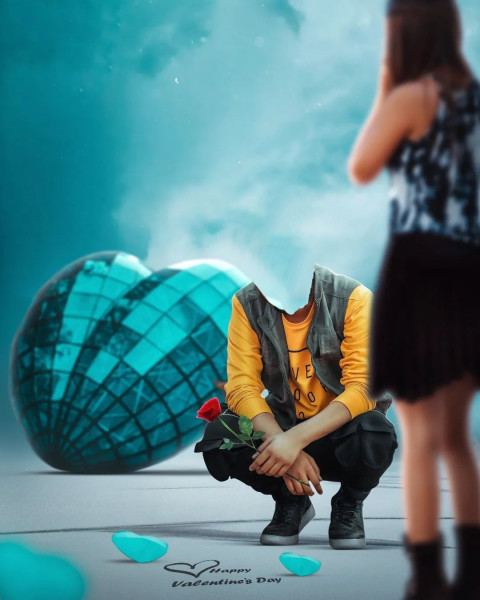 Lover head cut background