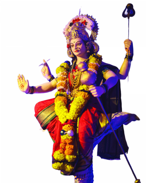 Maa Durga Ashtabhija Eight Hand PNG Images Download