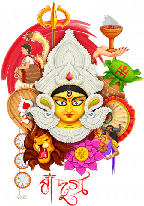 Maa durga editing png download free