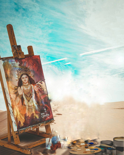 Maa durga navratri editing background