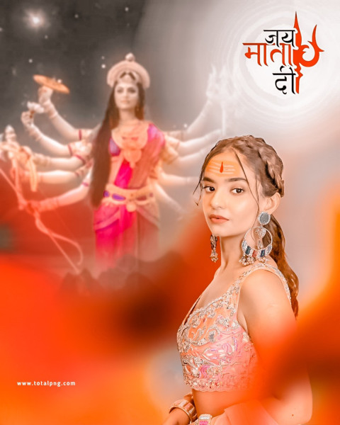 Maa Durga Navratri Photo Editing Background