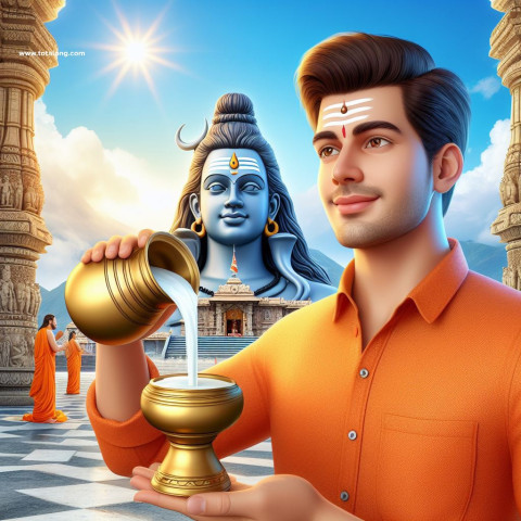 Mahashivratri 3D Ai Name Photo Editing Image