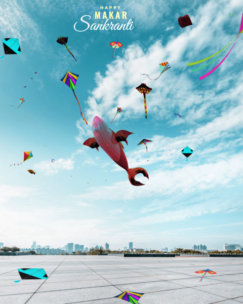 Makar sankranti editing background