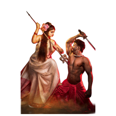 Mata rani and mahisasur hd png, maa sherwali hd png