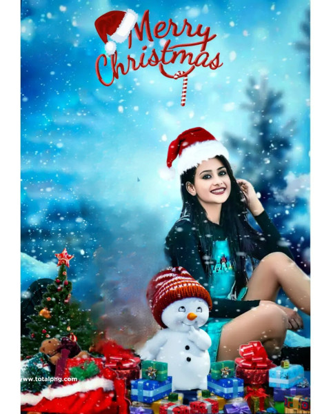 Merry christmas cb background editing