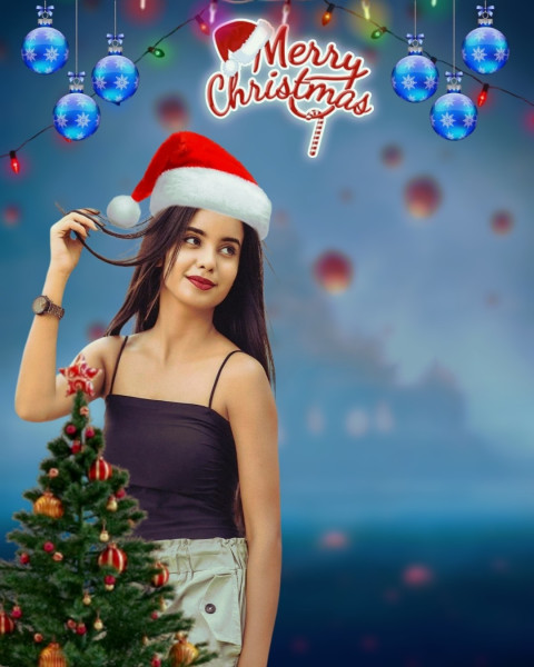 Merry christmas editing background