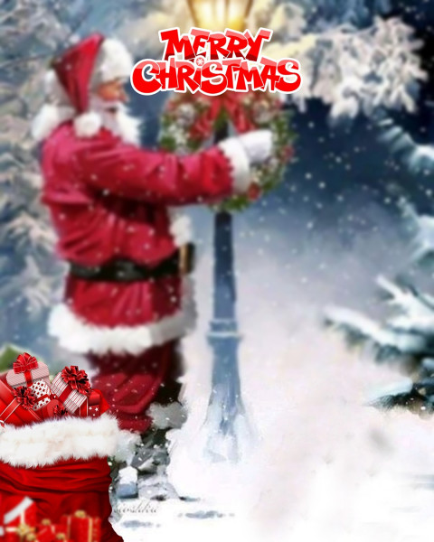Merry christmas editing background free