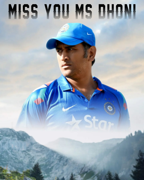 Miss you dhoni editing background