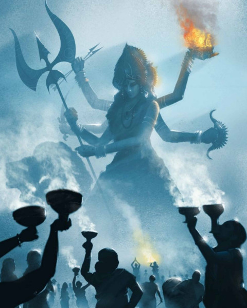 Navratri Dussehra editing background