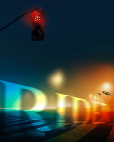 Neon Biker Editing Background Download