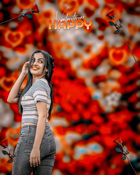 New valentine day editing background