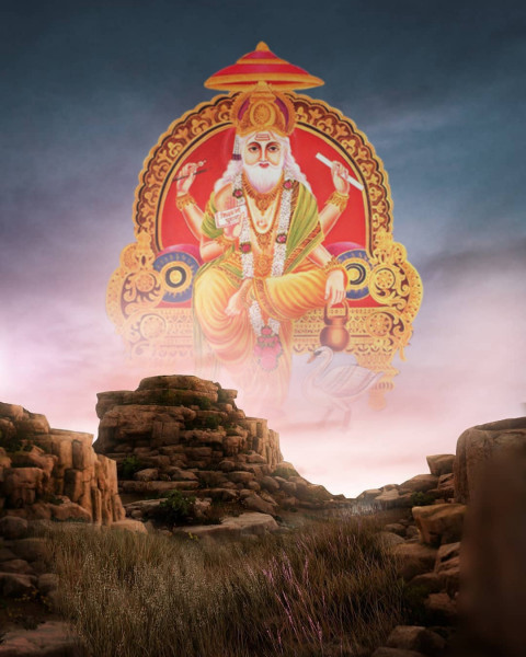 New vishwakarma puja editing background