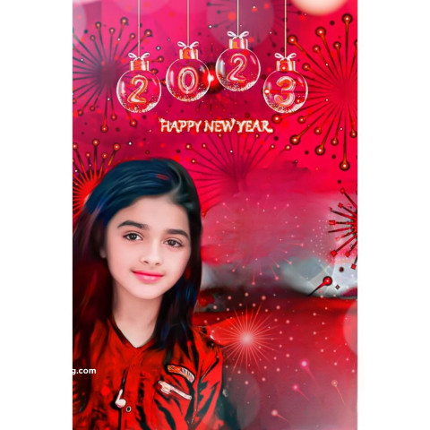 New Year 2023 Cb Background With Girl