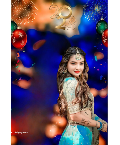 New year cb background editing