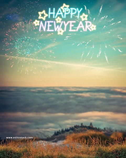 New year hd photo editing background