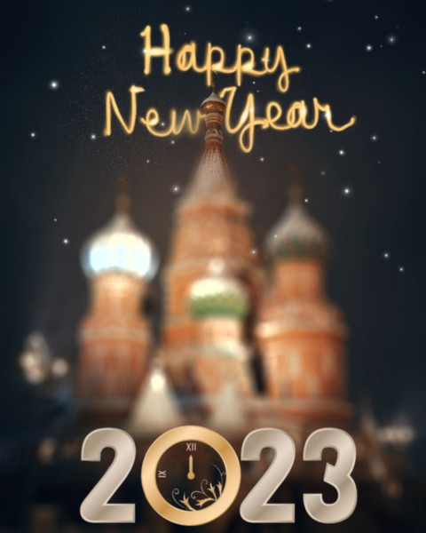 New year photo editing background