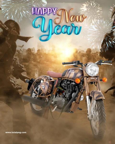 New year photo editing background