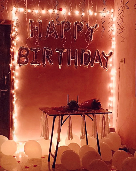 Night birthday editing background