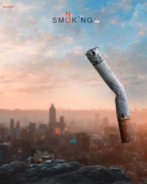 No Smoking Cigrate Editing Background Image