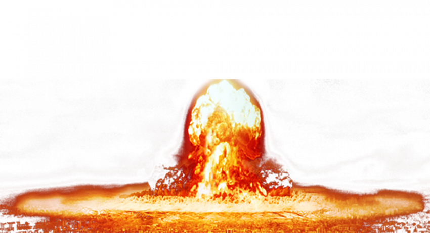 Nuclear explosion transparent background
