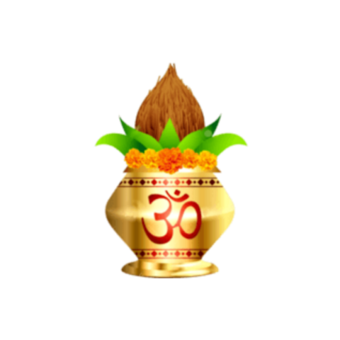 Om Navratri kalash png