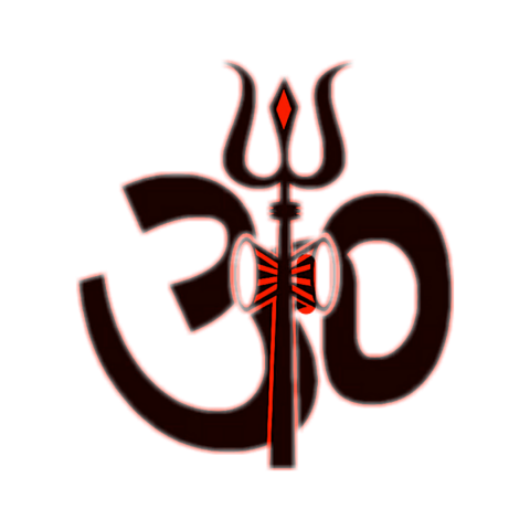 Om text transparent png