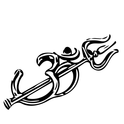 Om trishul tattoo  png