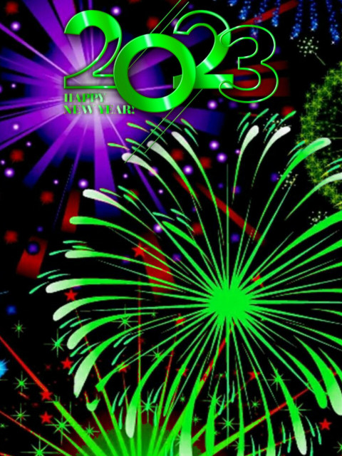 Online happy new year editing background