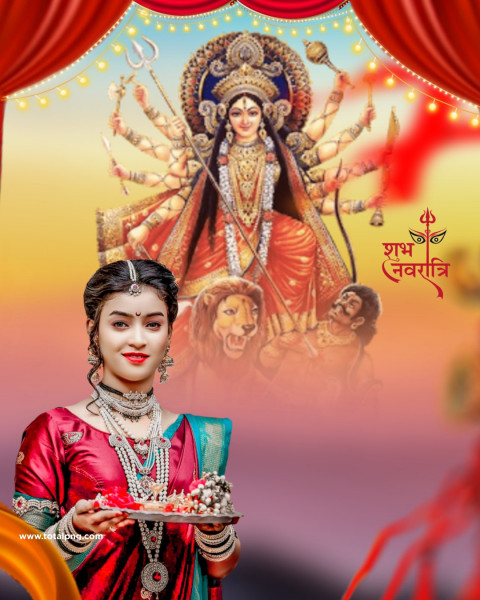 Photo Background Maa Durga Puja Navratri Download