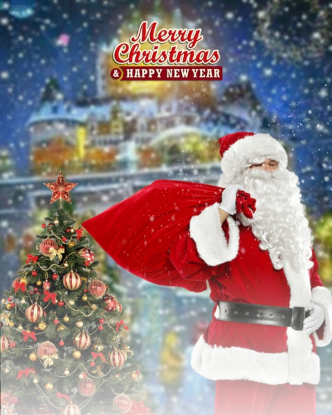 Photoshop christmas editing background