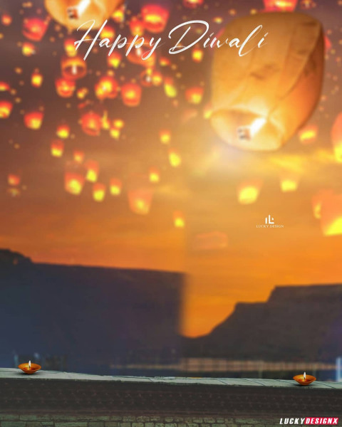Photoshop diwali cb editing background