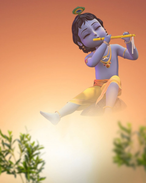 Photoshop Janmashtami editing background