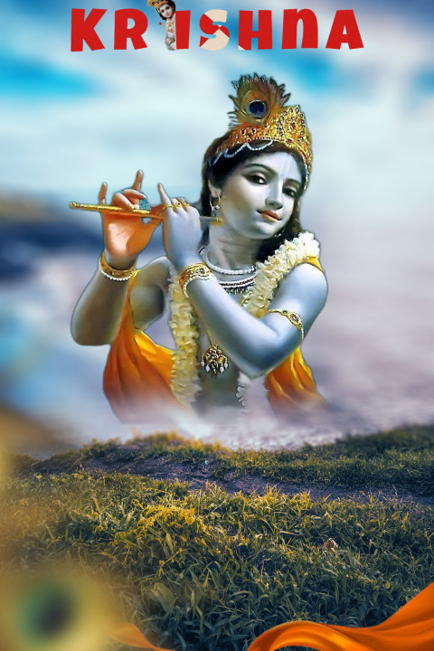 Photoshop  Krishna janmashtami